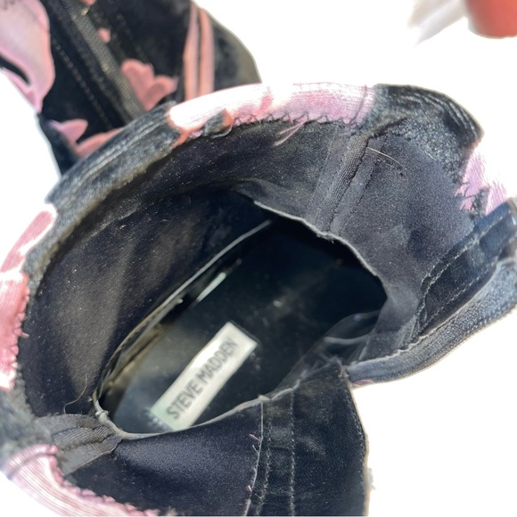 Steve Madden Velvet Floral Mid Boot - Picture 10 of 11